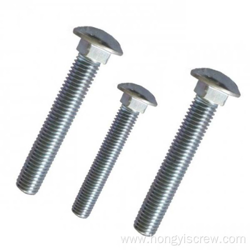 Galvanized stainless steel carriage bolts